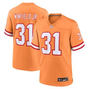 Antoine Winfield Jr. Tampa Bay Buccaneers Nike Throwback Game Jersey - Orange- 49Native