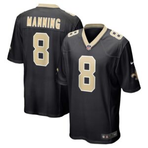 Archie Manning New Orleans Saints Nike Retired Player Game Jersey - Black- 49Native