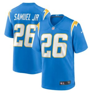 Asante Samuel Jr. Los Angeles Chargers Nike Game Player Jersey - Powder Blue- 49Native