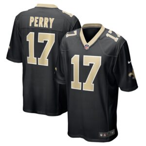 A.T. Perry New Orleans Saints Nike Team Game Jersey -  Black- 49Native