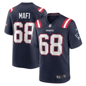 Atonio Mafi New England Patriots Nike Team Game Jersey -  Navy- 49Native