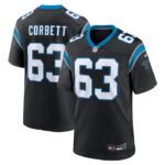 Austin Corbett Carolina Panthers Nike Team Game Jersey - Black- 49Native