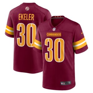 Austin Ekeler Washington Commanders Nike Game Player Jersey - Burgundy- 49Native