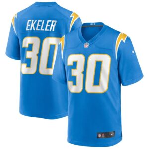 Austin Ekeler Los Angeles Chargers Nike Game Player Jersey - Powder Blue- 49Native