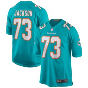 Austin Jackson Miami Dolphins Nike Game Jersey - Aqua- 49Native