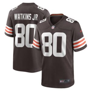 Austin Watkins Jr. Cleveland Browns Nike Team Game Jersey -  Brown- 49Native