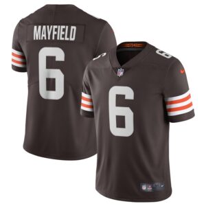 Baker Mayfield Cleveland Browns Nike Vapor Limited Player Jersey - Brown- 49Native