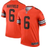 Baker Mayfield Cleveland Browns Nike Inverted Legend Jersey - Orange- 49Native