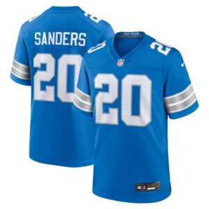 Barry Sanders Detroit Lions Nike Retired Player Game Jersey - Blue- 49Native