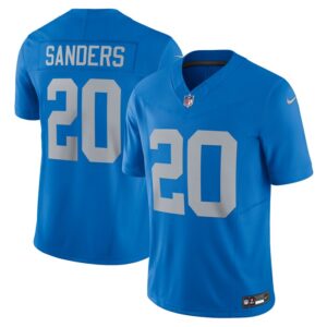 Barry Sanders Detroit Lions Nike Vapor F.U.S.E. Alternate Limited Jersey - Blue- 49Native