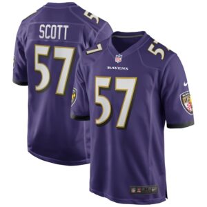 Bart Scott Baltimore Ravens Nike Game Retired Player Jersey - Purple- 49Native