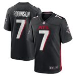 Bijan Robinson Atlanta Falcons Nike 2023 NFL Draft First Round Pick Game Jersey - Black- 49Native