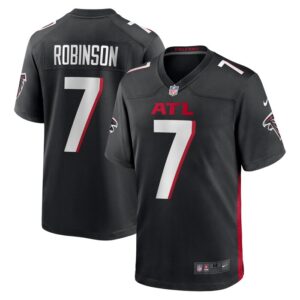 Bijan Robinson Atlanta Falcons Nike 2023 NFL Draft First Round Pick Game Jersey - Black- 49Native