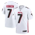 Bijan Robinson Atlanta Falcons Nike 2023 NFL Draft First Round Pick Game Jersey - White- 49Native