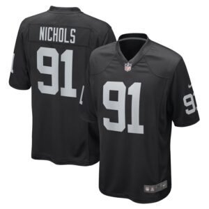Bilal Nichols Las Vegas Raiders Nike Game Player Jersey - Black- 49Native