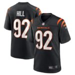 B.J. Hill Cincinnati Bengals Nike Game Jersey - Black- 49Native