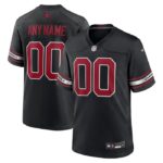 Arizona Cardinals Nike Alternate Custom Game Jersey - Black- 49Native