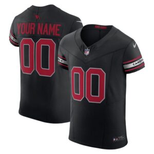 Arizona Cardinals Nike  Vapor F.U.S.E. Elite Custom Jersey - Black- 49Native