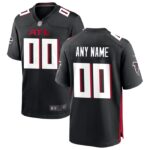 Atlanta Falcons Nike Custom Game Jersey - Black- 49Native