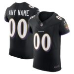 Baltimore Ravens Nike  Vapor F.U.S.E. Elite Custom Jersey - Black- 49Native