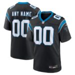Carolina Panthers Nike Custom Game Jersey - Black- 49Native