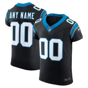 Carolina Panthers Nike Vapor F.U.S.E. Elite Custom Jersey - Black- 49Native
