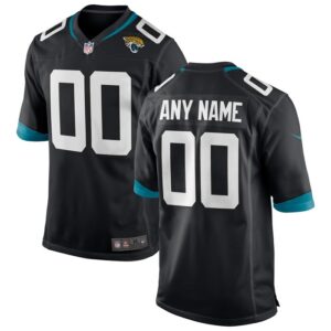Jacksonville Jaguars Nike Custom Game Jersey - Black- 49Native