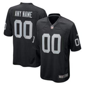 Las Vegas Raiders Nike Custom Game Jersey - Black- 49Native