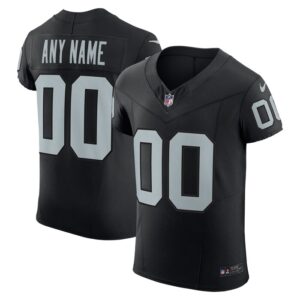 Las Vegas Raiders Nike Vapor F.U.S.E. Elite Custom Jersey - Black- 49Native