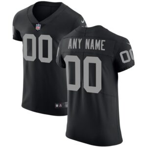 Las Vegas Raiders Nike Vapor Untouchable Custom Elite Jersey - Black- 49Native