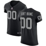 Las Vegas Raiders Nike Vapor Untouchable Custom Elite Jersey - Black- 49Native