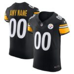 Pittsburgh Steelers Nike Vapor F.U.S.E. Elite Custom Jersey - Black- 49Native