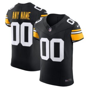 Pittsburgh Steelers Nike  Vapor F.U.S.E. Elite Custom Jersey - Black- 49Native
