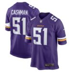 Blake Cashman Minnesota Vikings Nike Team Game Jersey -  Purple- 49Native