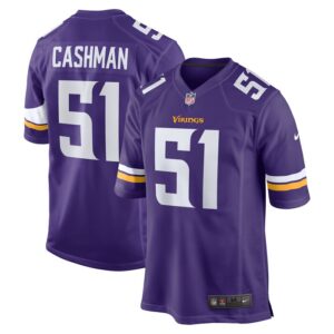 Blake Cashman Minnesota Vikings Nike Team Game Jersey -  Purple- 49Native
