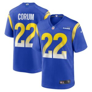Blake Corum Los Angeles Rams Nike 2024 NFL Draft Game Player Jersey - Royal- 49Native