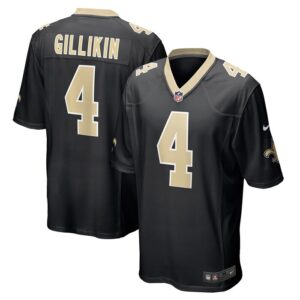 Blake Gilikin New Orleans Saints Nike Game Player Jersey - Black- 49Native