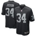 Bo Jackson Las Vegas Raiders Nike Game Retired Player Jersey - Black- 49Native