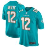 Bob Griese Miami Dolphins Nike Game Retired Player Jersey - Aqua- 49Native