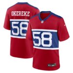 Bobby Okereke New York Giants Nike Alternate Player Game Jersey - Century Red- 49Native