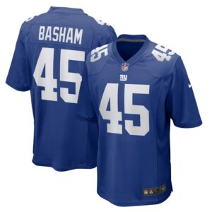 Boogie Basham New York Giants Nike  Game Jersey -  Royal- 49Native