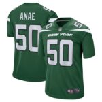 Bradlee Anae New York Jets Nike Game Player Jersey - Gotham Green- 49Native