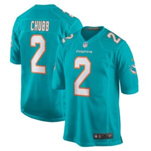 Bradley Chubb Miami Dolphins Nike Game Player Jersey - Aqua- 49Native