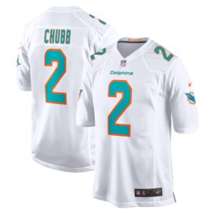 Bradley Chubb Miami Dolphins Nike Game Player Jersey - White- 49Native