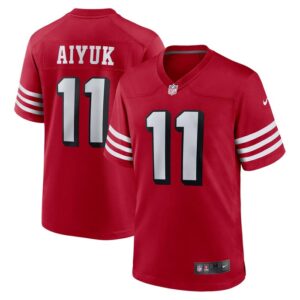 Brandon Aiyuk San Francisco 49ers Nike Alternate Game Jersey - Scarlet- 49Native
