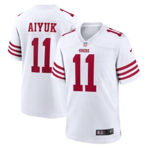 Brandon Aiyuk San Francisco 49ers Nike Player Game Jersey - White- 49Native