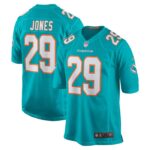 Brandon Jones Miami Dolphins Nike Team Game Jersey - Aqua- 49Native