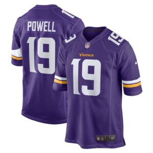 Brandon Powell Minnesota Vikings Nike Game Jersey - Purple- 49Native
