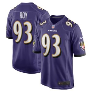 Bravvion Roy Baltimore Ravens Nike  Game Jersey -  Purple- 49Native
