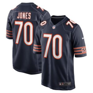 Braxton Jones Chicago Bears Nike Game Player Jersey - Navy- 49Native
